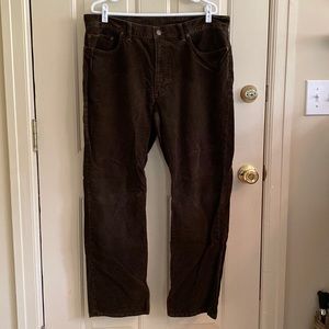 Polo Ralph Lauren Five Pocket Corduroy Jeans Pants Brown Cotton 38/30